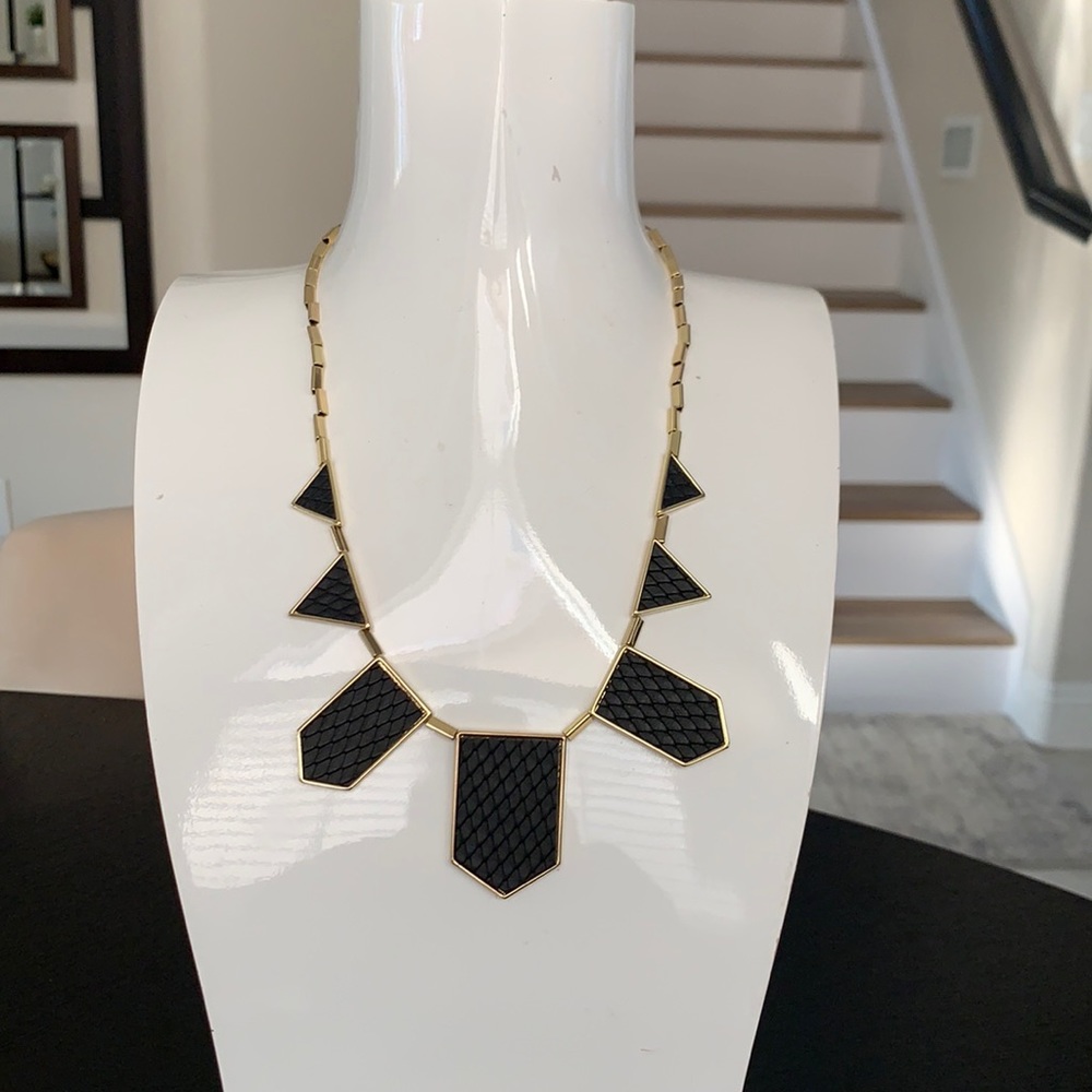 House of Harlow gold/ black necklace